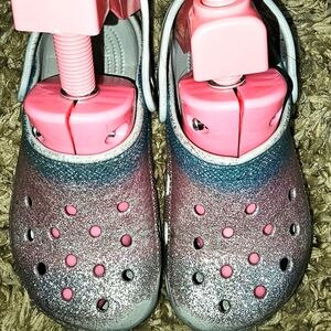 Kids-Toddler Gradient Crocs - Pink and Blue